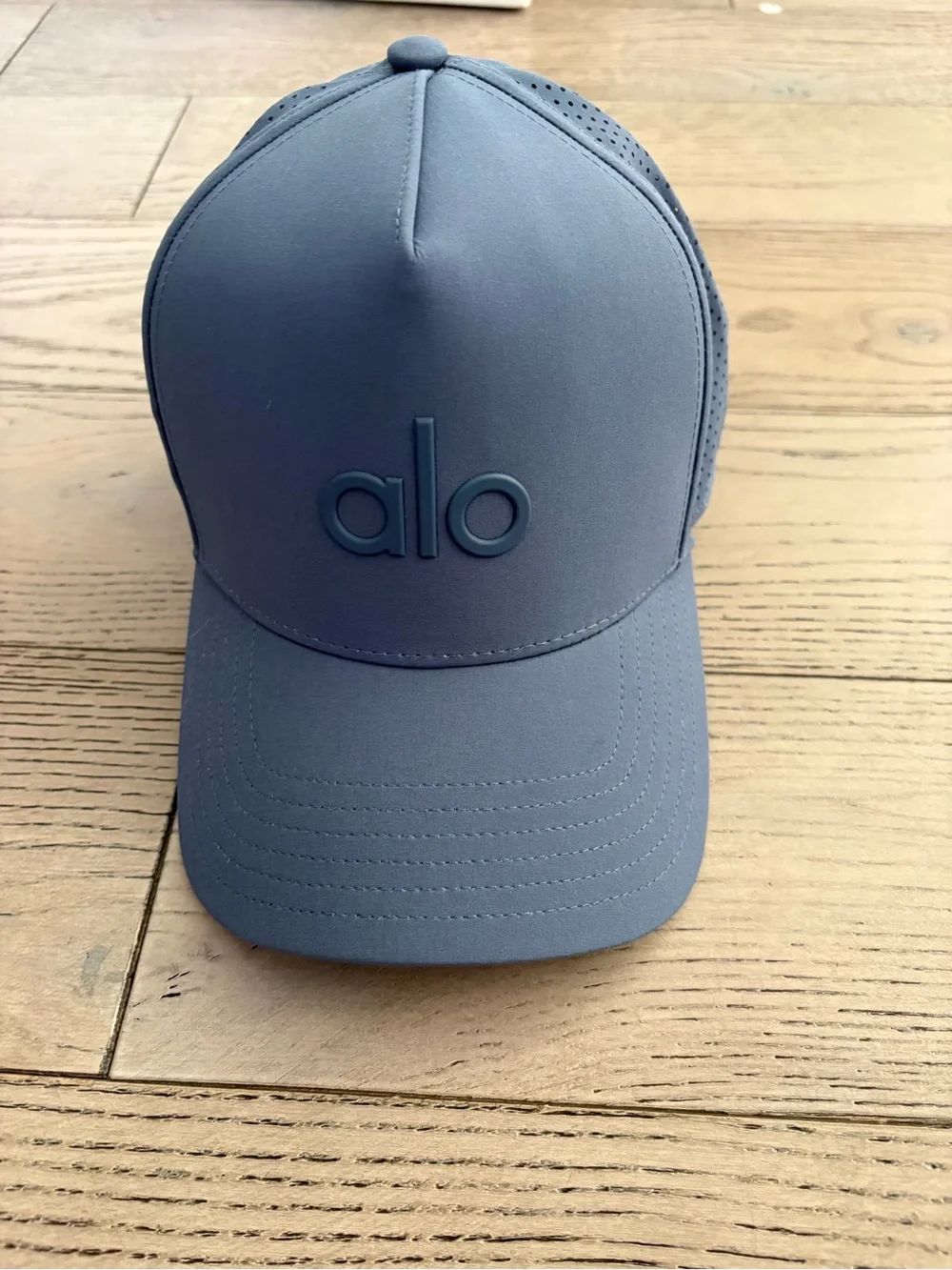 ALO Yoga NWT District trucker hat. Bluestone color.